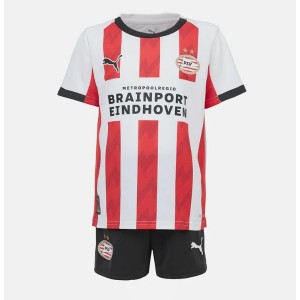 Fotbalové Dres PSV Eindhoven Dětské Domácí Oblečení 2025-26 Krátký Rukáv (+ trenýrky)